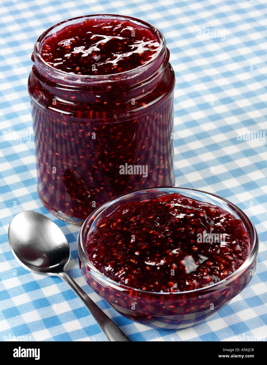 Lampone preservare Foto Stock