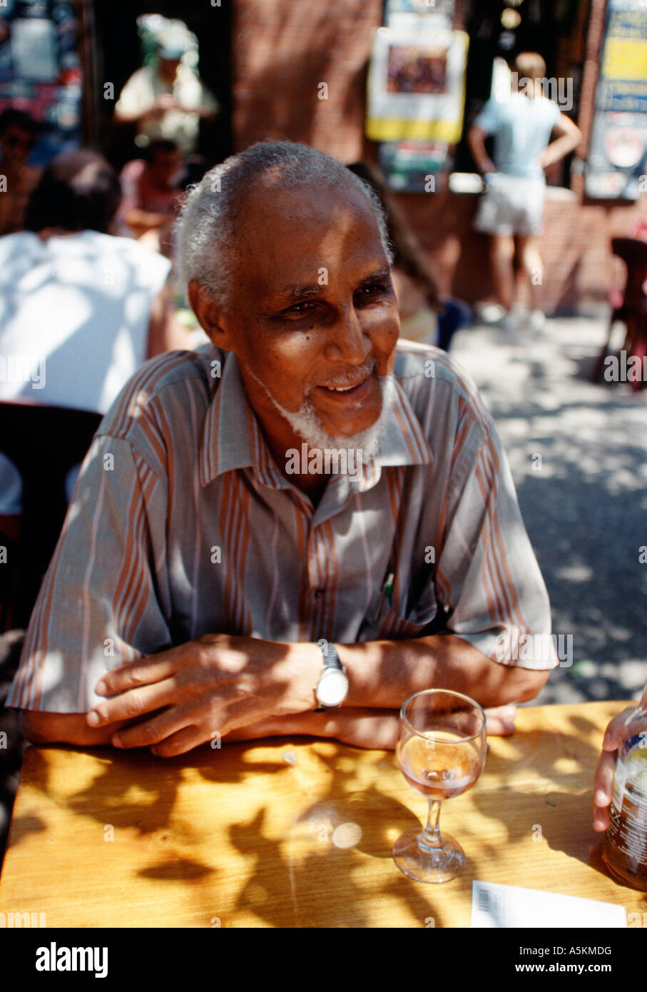 St Barts Le selezionare barra Marius Steckelberg proprietario e amico di Jimmy Buffet Foto Stock