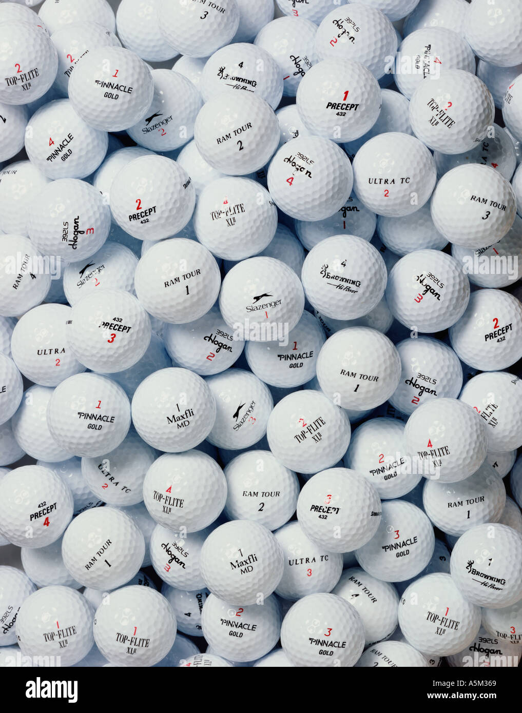 palline da golf Foto Stock