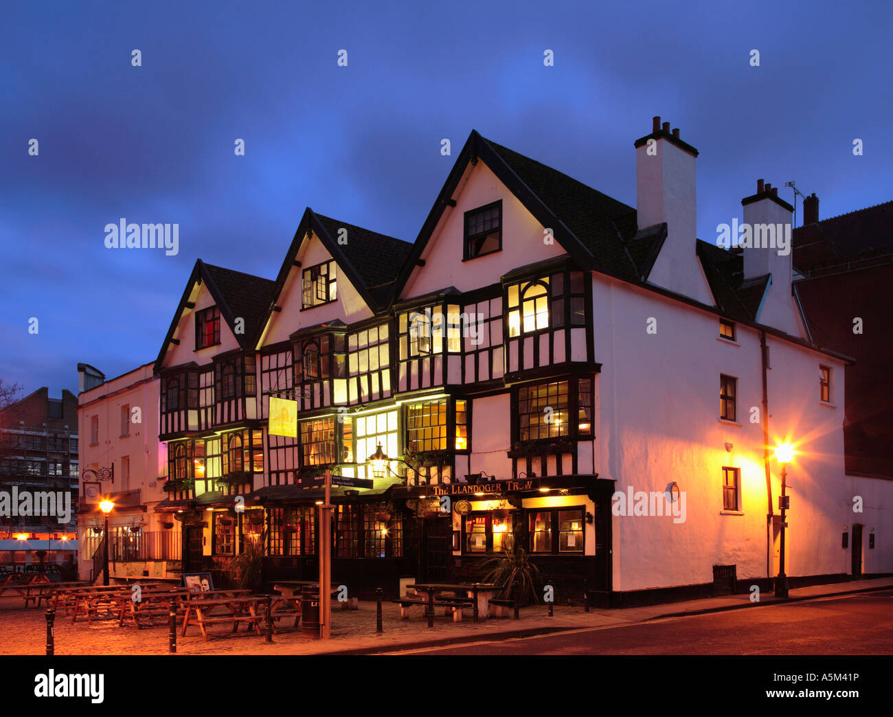 Il Llandoger Trow Pub di Bristol Inghilterra Foto Stock