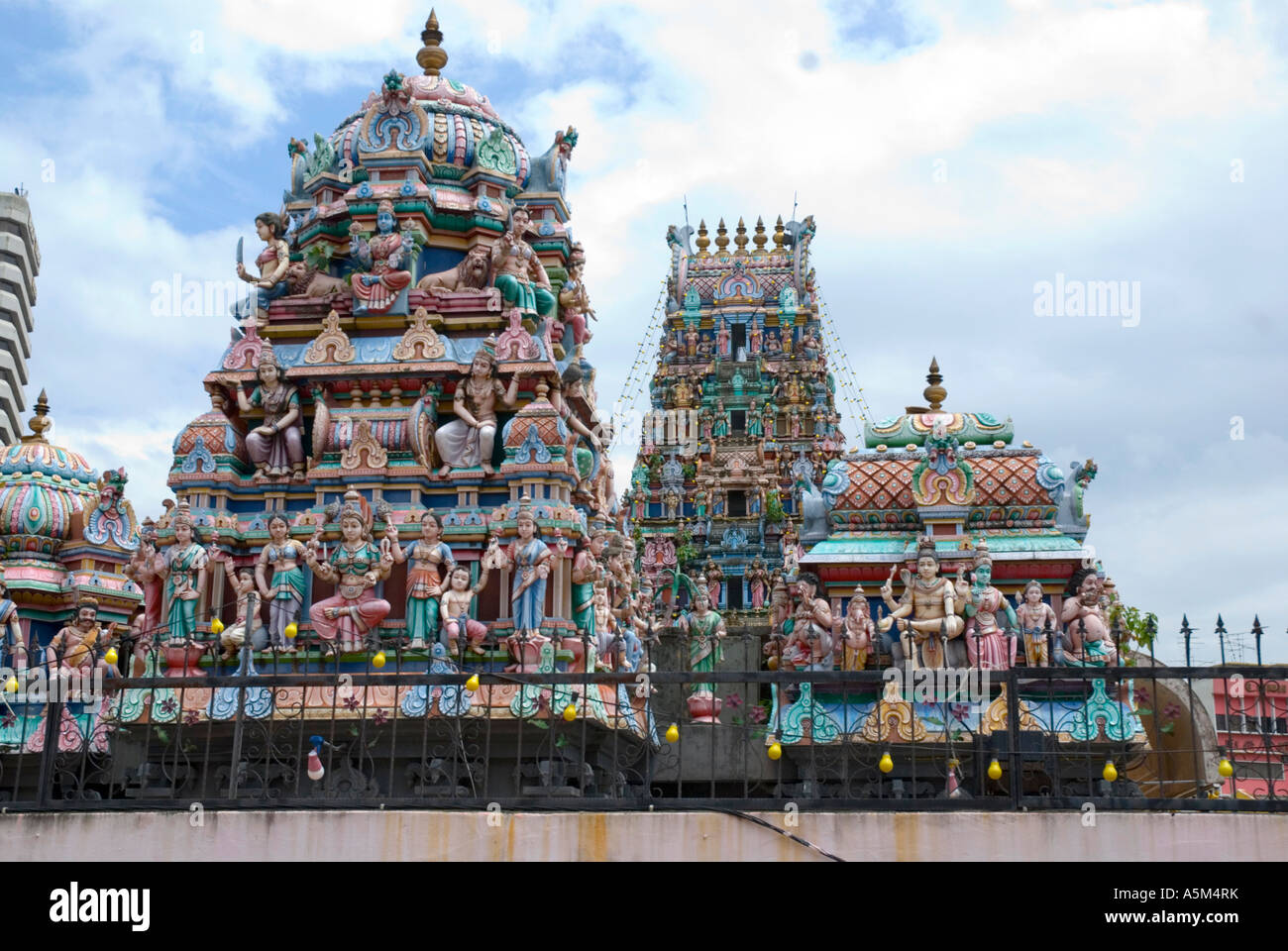 La Sri Mariamman tempio indiano a Johor Bahru Malesia Foto Stock La Sri Mariamman tempio indiano a Johor Bahru Malesia Foto Stock