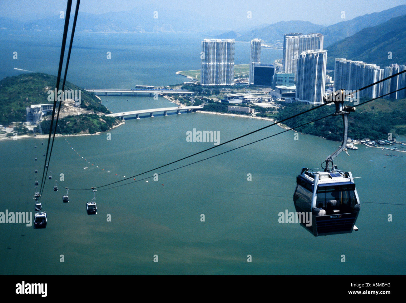 Funicolare Ngong Ping 360 Funivia a Lantau Hong Kong Foto Stock