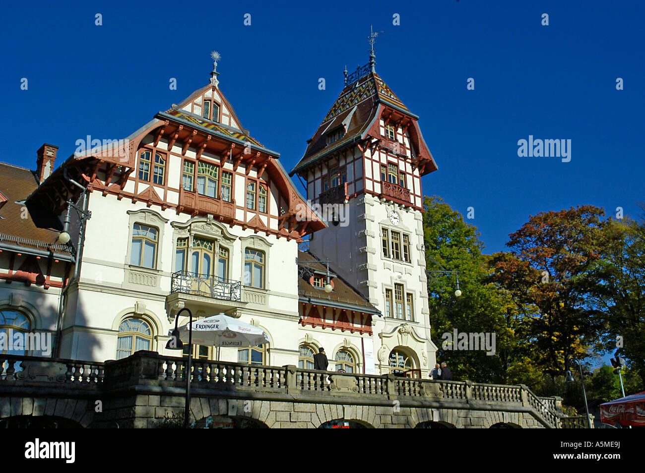 Città di Hof, in Baviera, Germania, palais Theresienstein Foto Stock