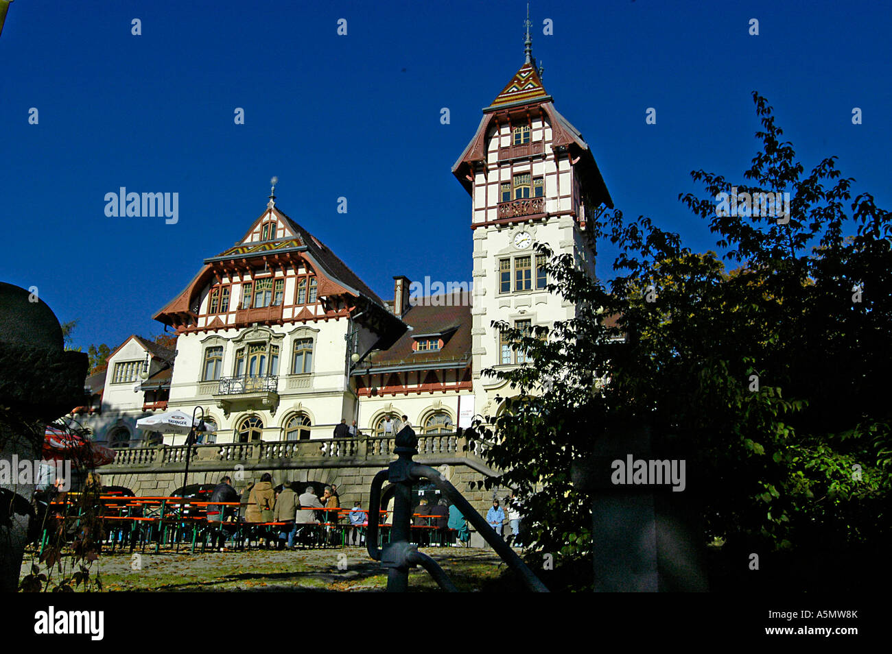 Città di Hof, in Baviera, Germania, palais Theresienstein Foto Stock