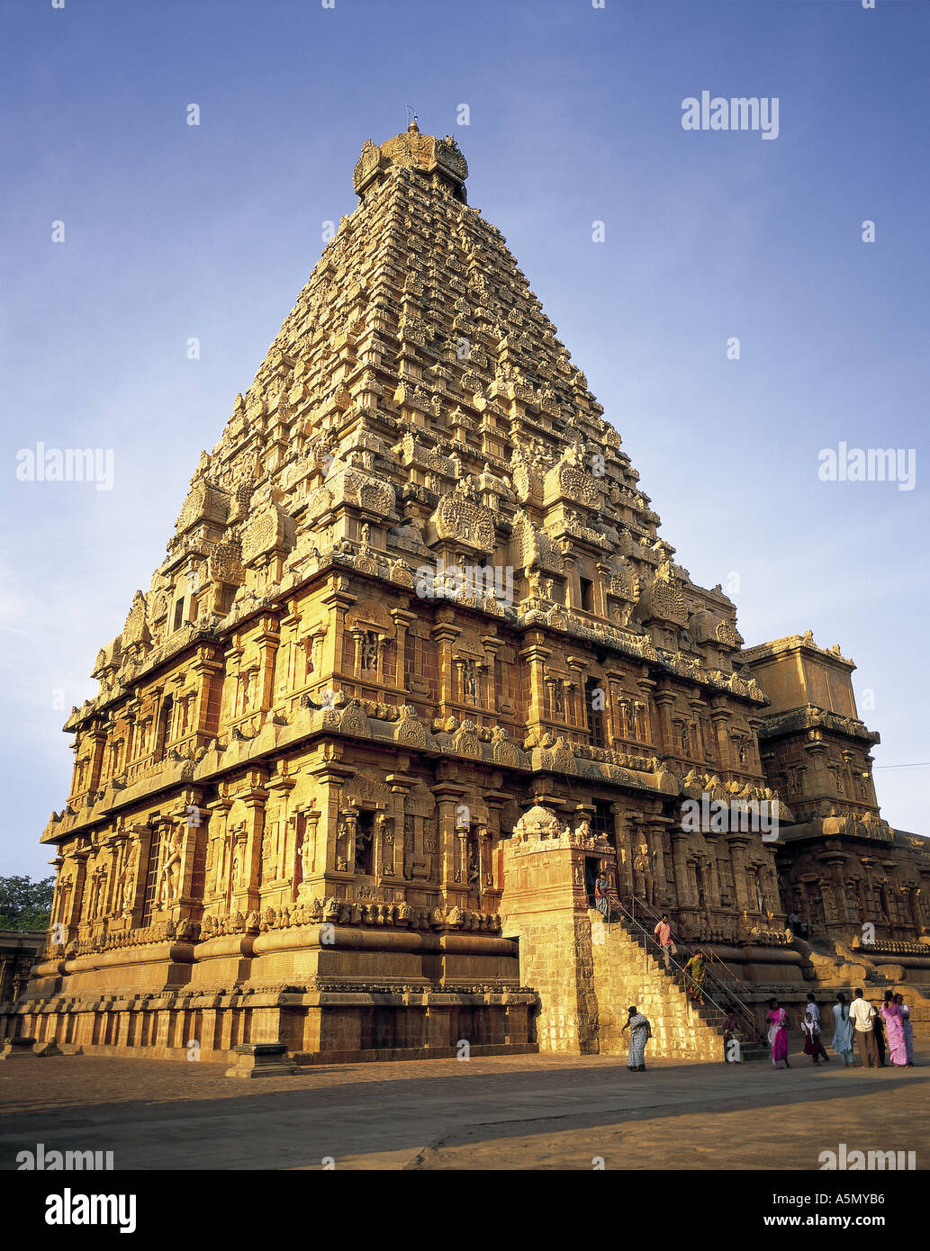 Tempio Brihadeeswara Thanjavur Tamil Nadu India Foto Stock