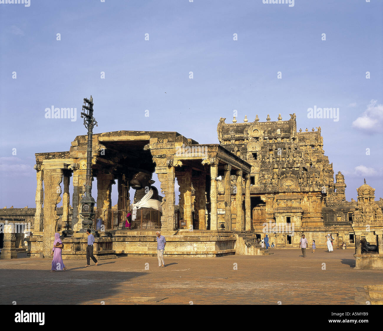 Tempio Brihadeeswara Thanjavur Tamil Nadu India Foto Stock