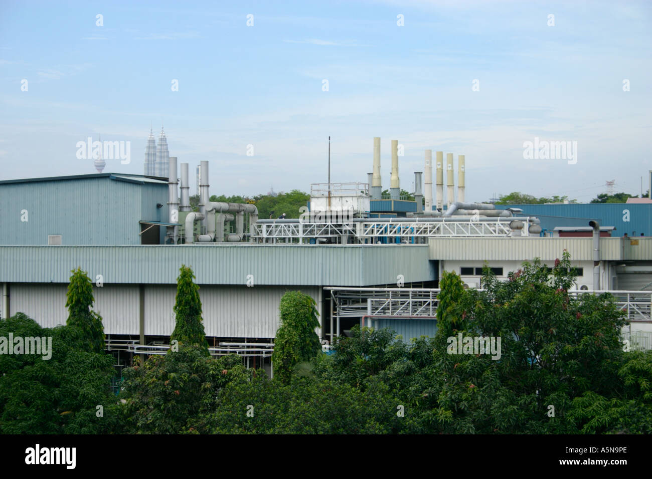 Area industriale in Malesia Foto Stock