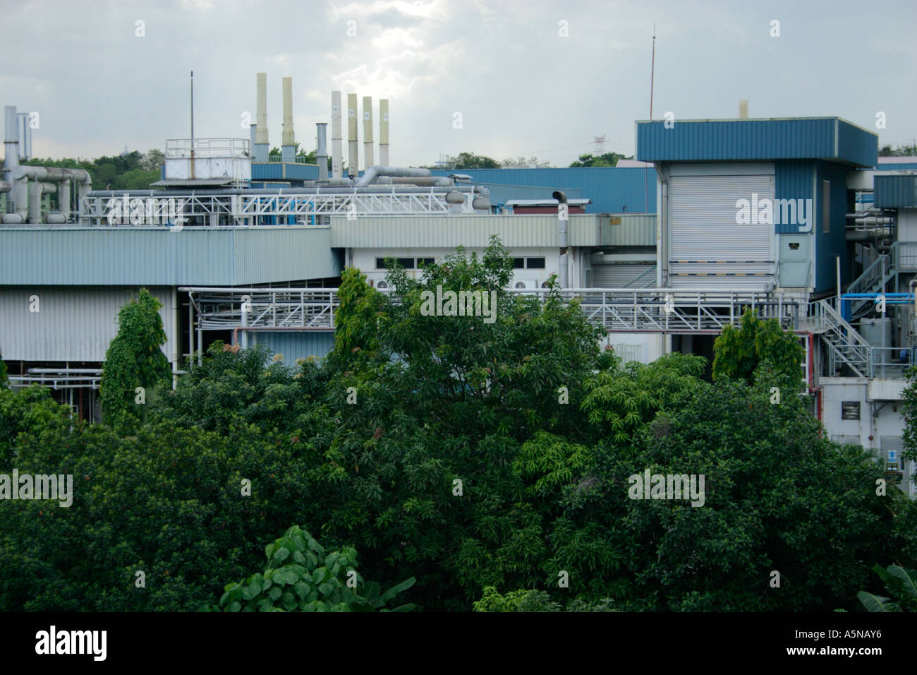 Area industriale in Malesia 2005 Foto Stock
