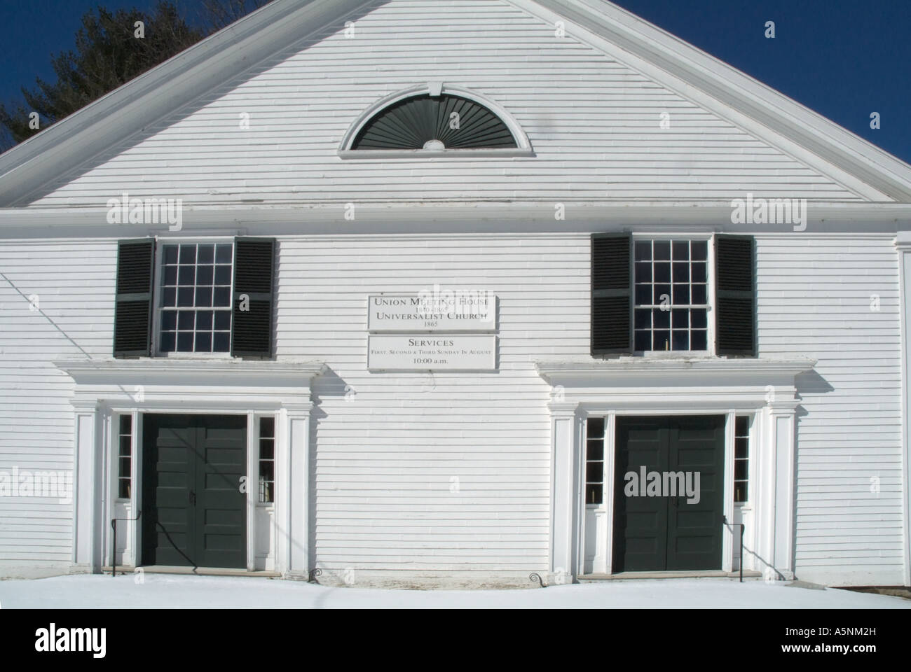 Storico quartiere di Kensington, New Hampshire USA, che è parte della Nuova Inghilterra Foto Stock