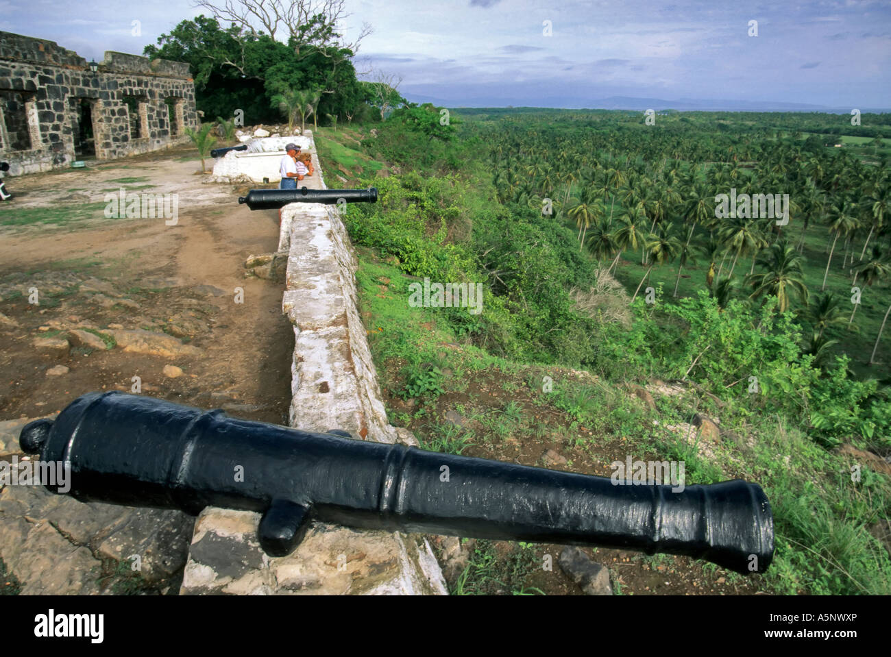 San Blas Fort presso Cerro de San Basilio, Messico Foto Stock