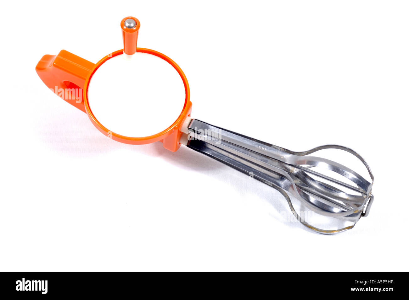 Azionato a mano frusta Foto Stock