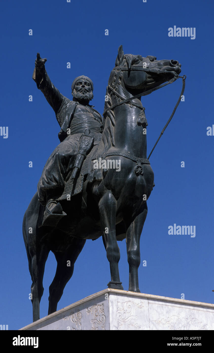 Statua di Ibrahim Pascià, il museo militare nella Cittadella, Cairo islamico, Egitto Foto Stock