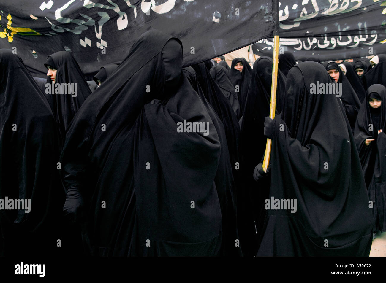 Le donne s processione Kerbala 01 03 04 Iraq Foto Stock