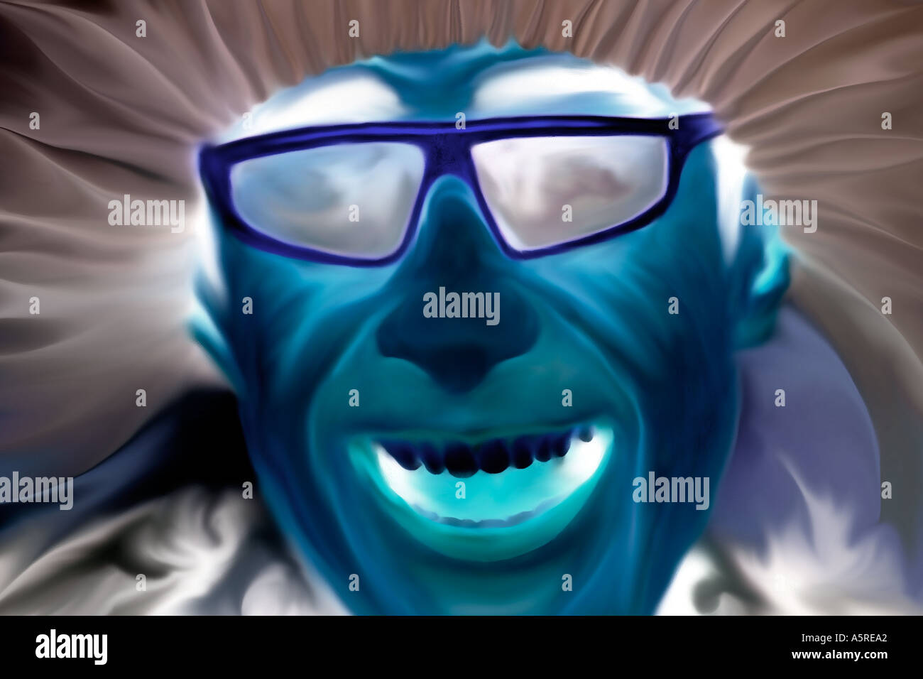 Divertente ritratto Foto Stock