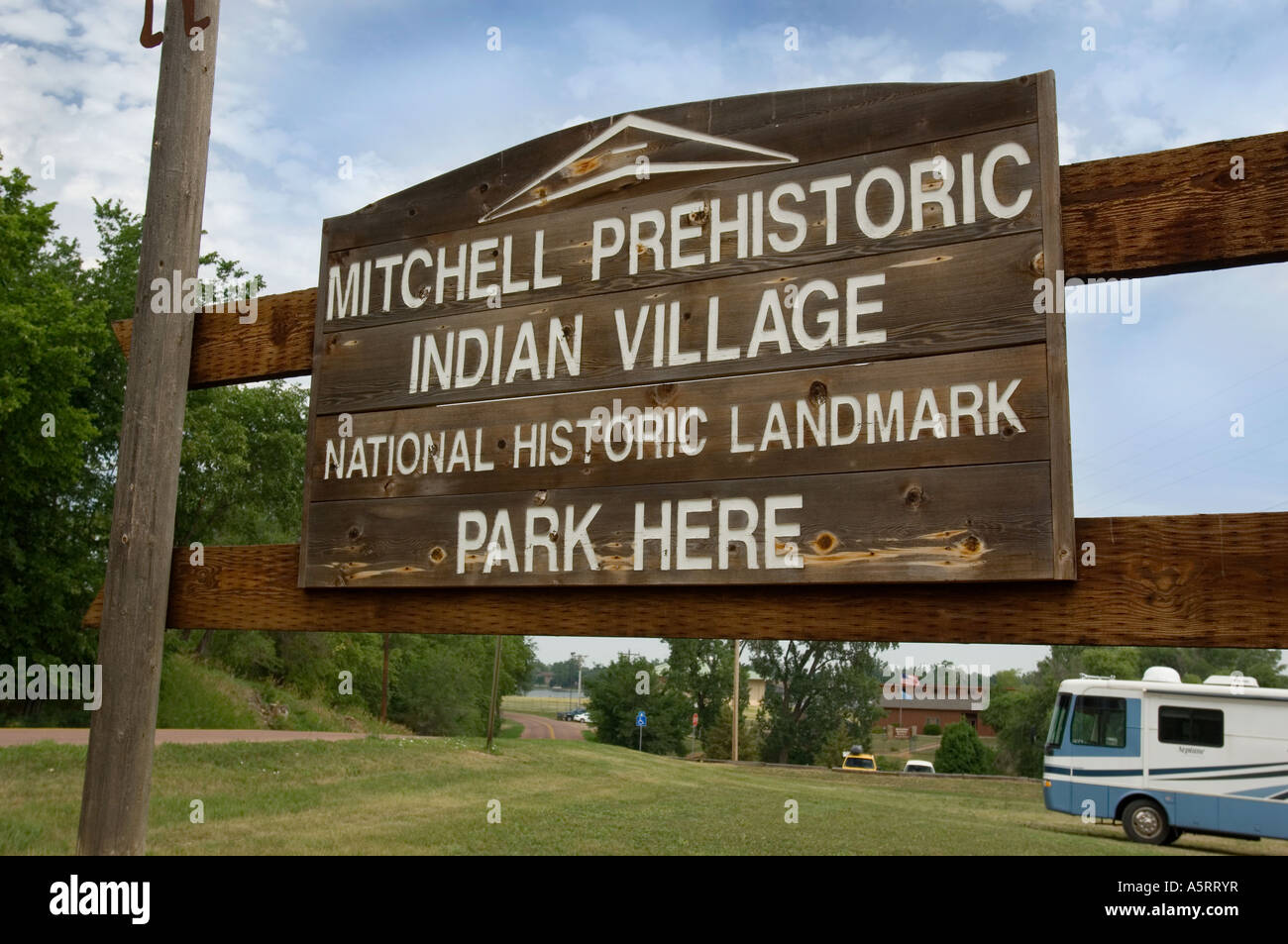 Mitchell Prehistoric Indian Village Mitchell SD Foto Stock