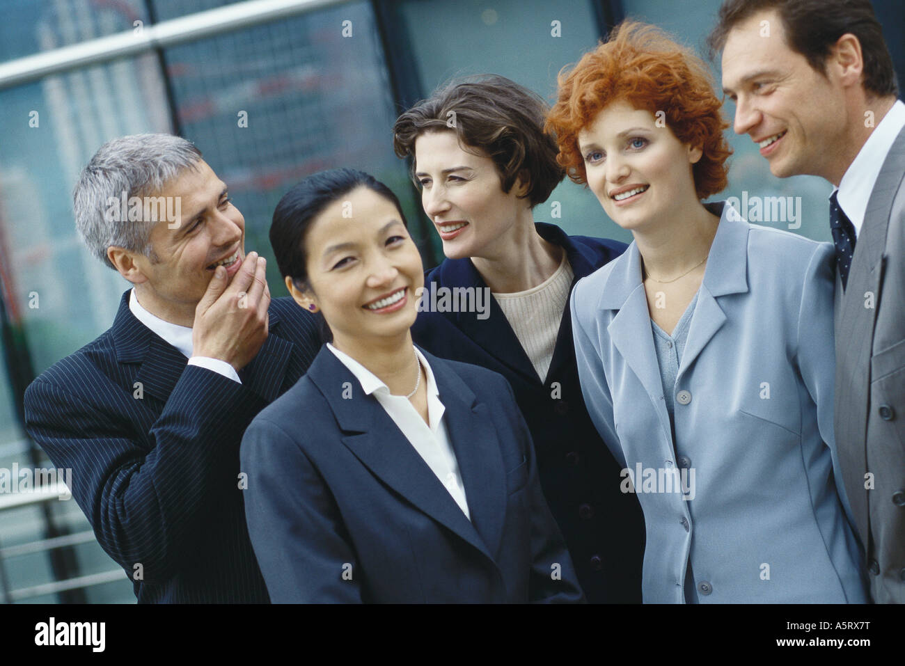 Un gruppo di dirigenti aziendali, ritratto Foto Stock