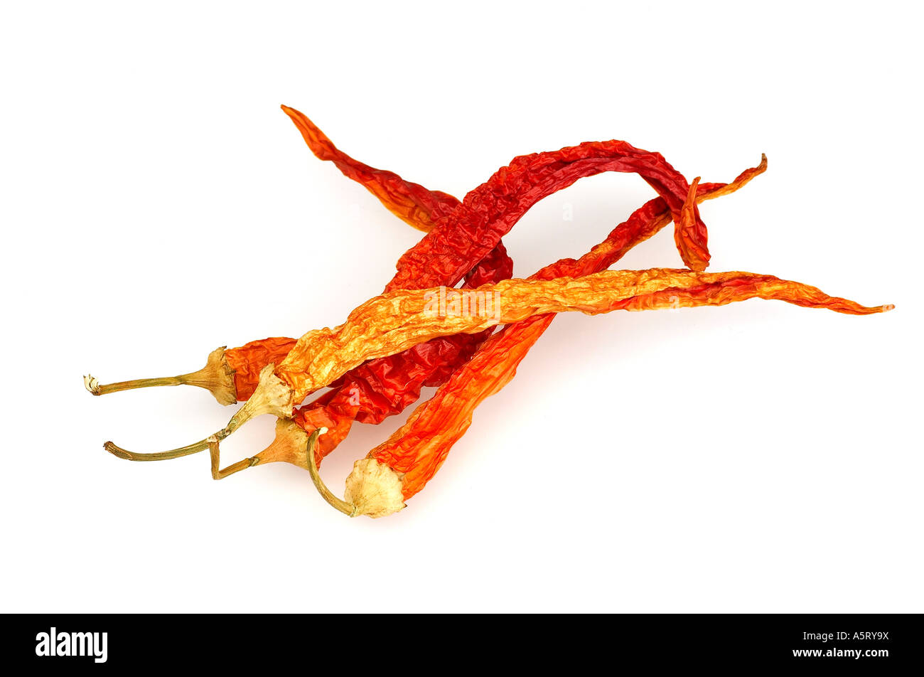 Red Hot Chili Peppers su sfondo bianco Foto Stock