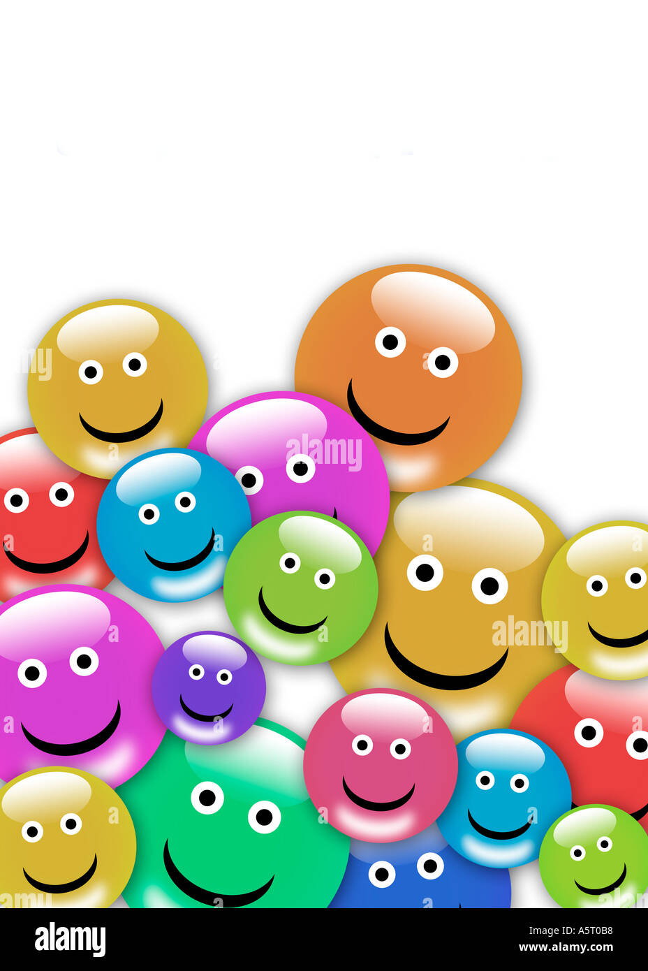 Un sorriso di gioia pillole Foto Stock