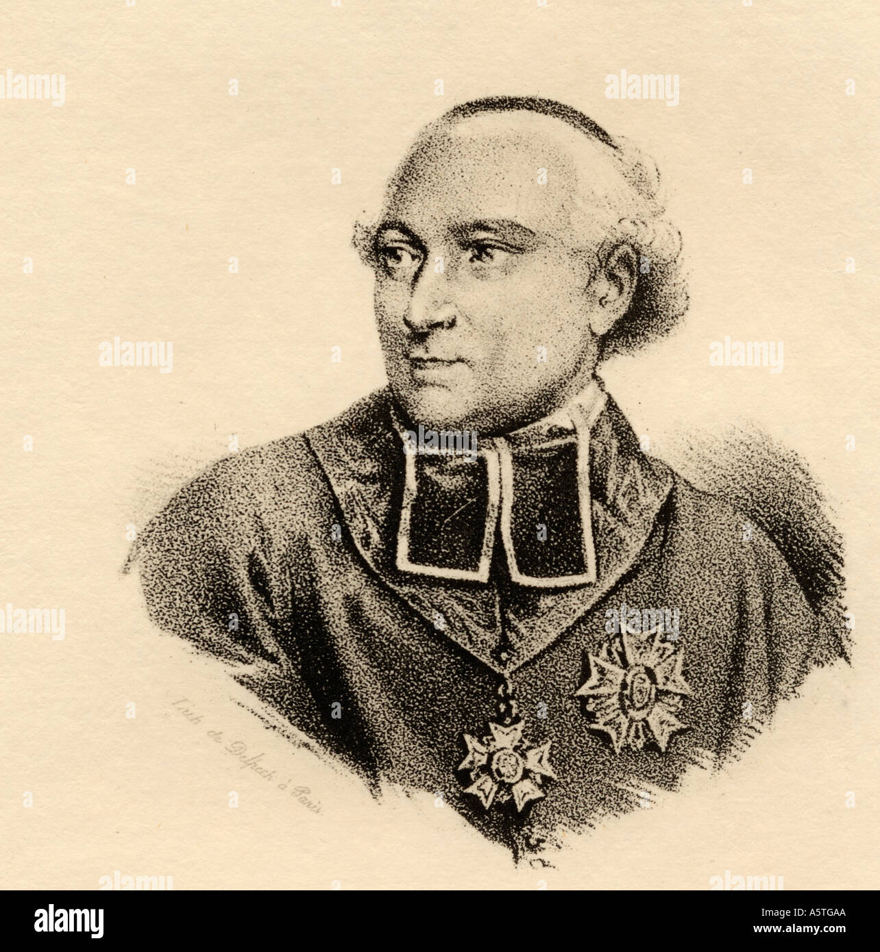 Joseph Fesch, principe di Francia, 1763 - 1839. Il cardinale francese e diplomatico, principe di Francia. Foto Stock