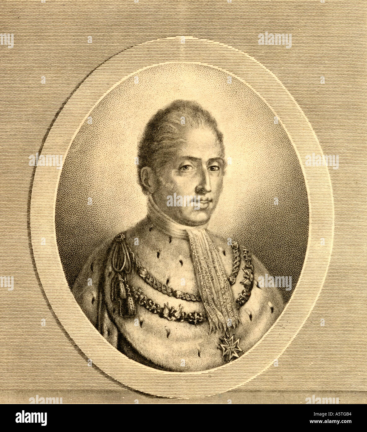 Carlo X, aka conte di Artois, 1757 - 1836. Re di Francia. Foto Stock