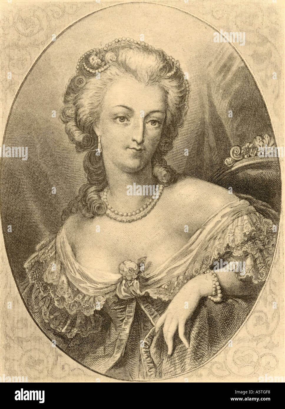 Maria Antonietta, 1755 -1793. Ultima regina di Francia prima della Rivoluzione Francese. Foto Stock