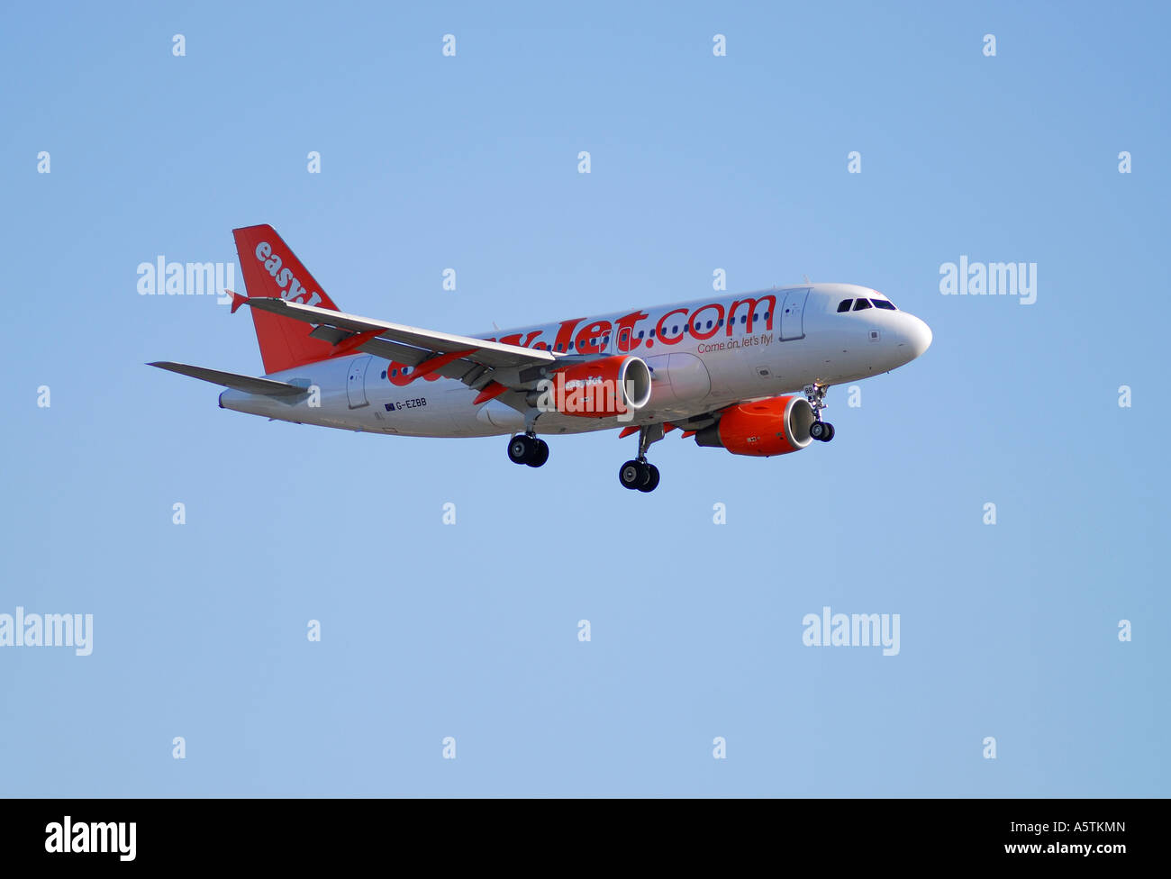 Easyjet aerei di atterraggio Foto Stock