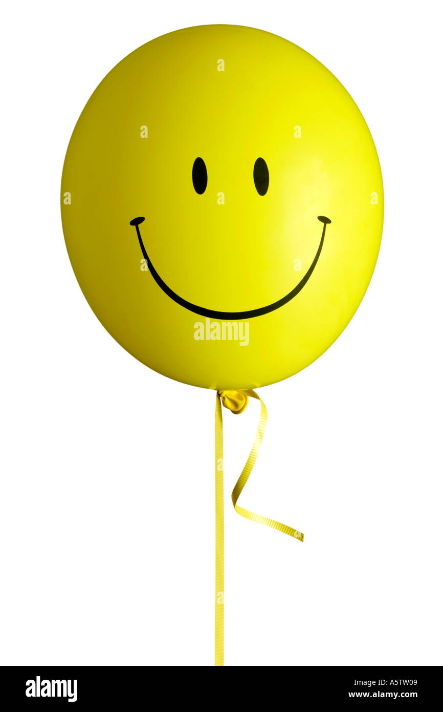 Smiley face palloncino Foto Stock