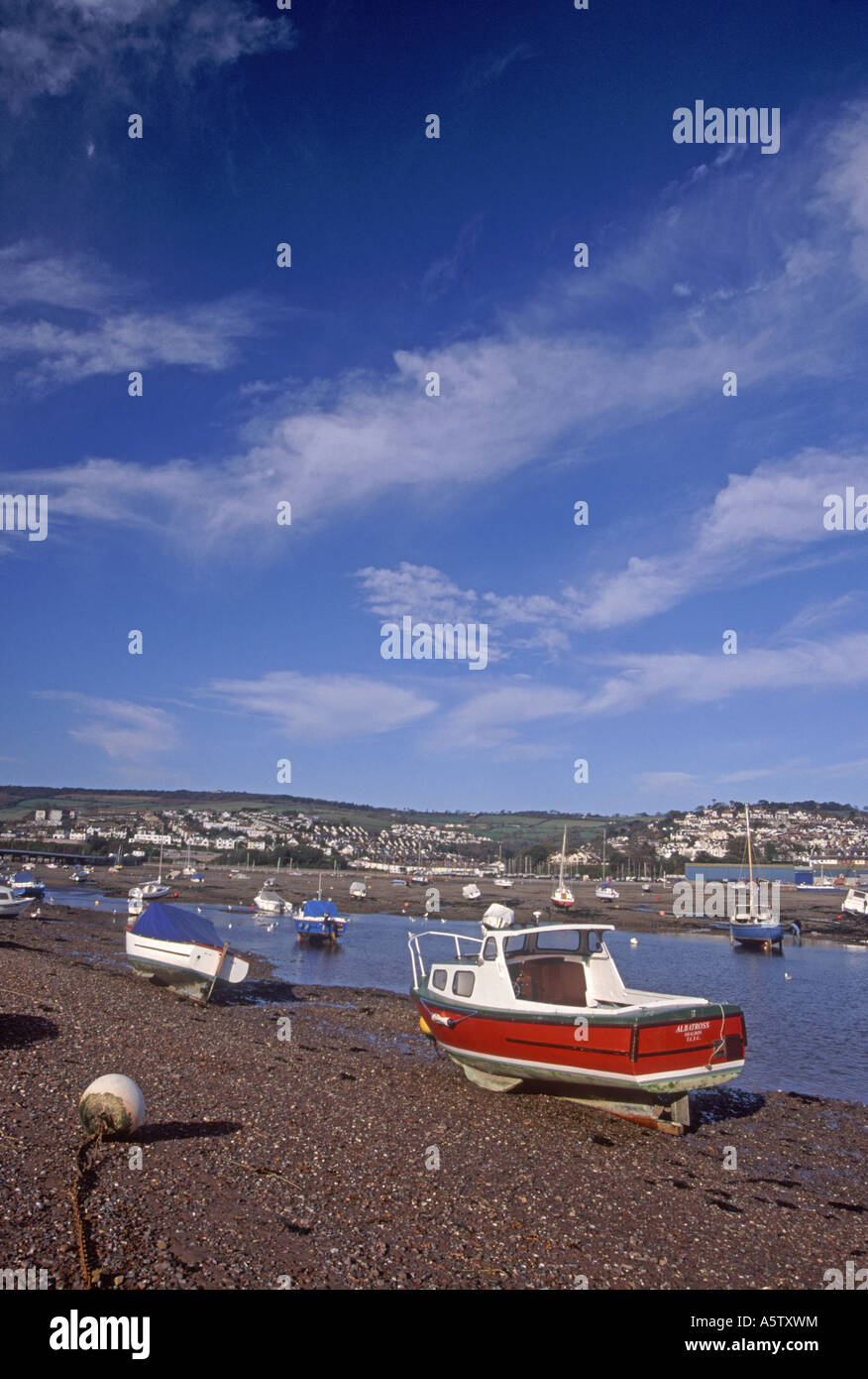 Shaldon, sul fiume Teign, South Devon. XPL 5015-468 Foto Stock