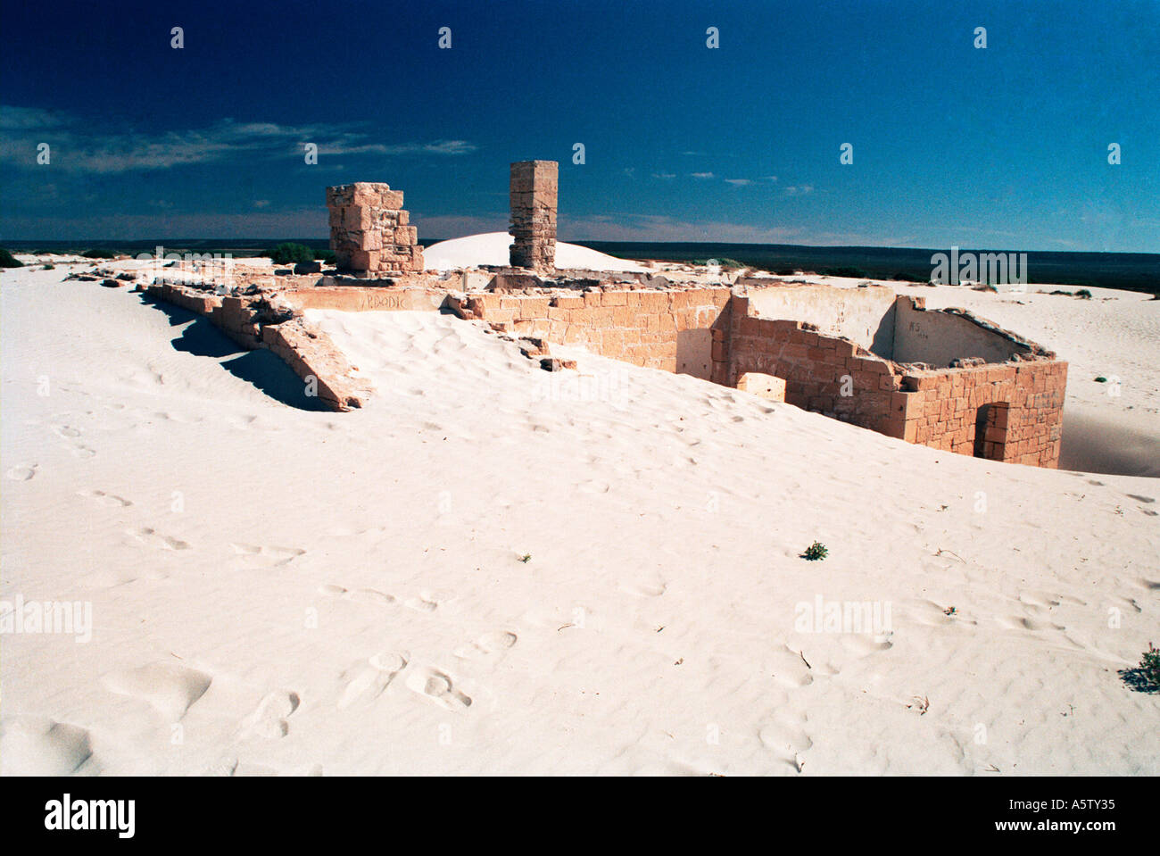 Eucla la stazione del telegrafo Foto Stock