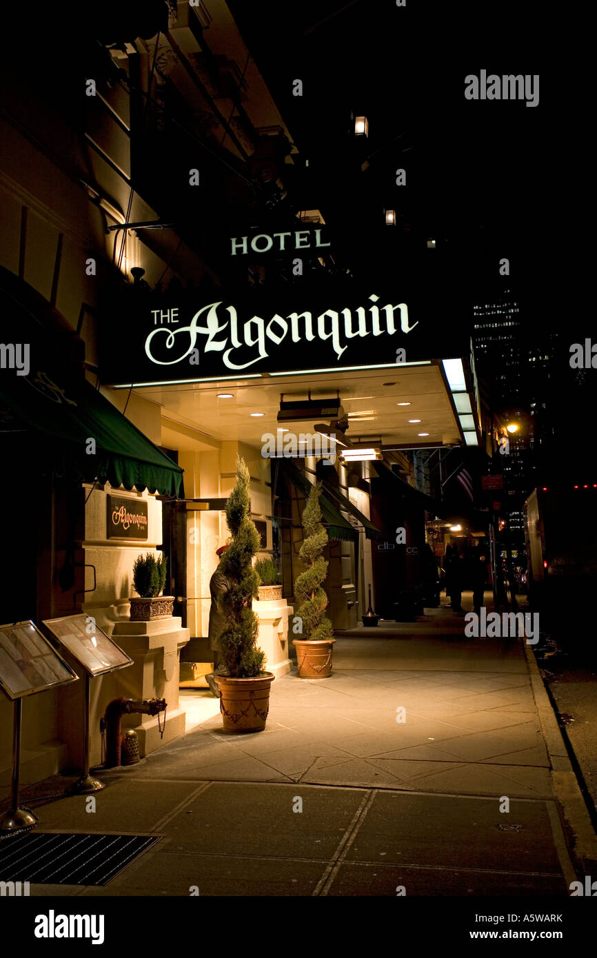Algonquin Hotel a New York STATI UNITI D'AMERICA 2007 Foto Stock