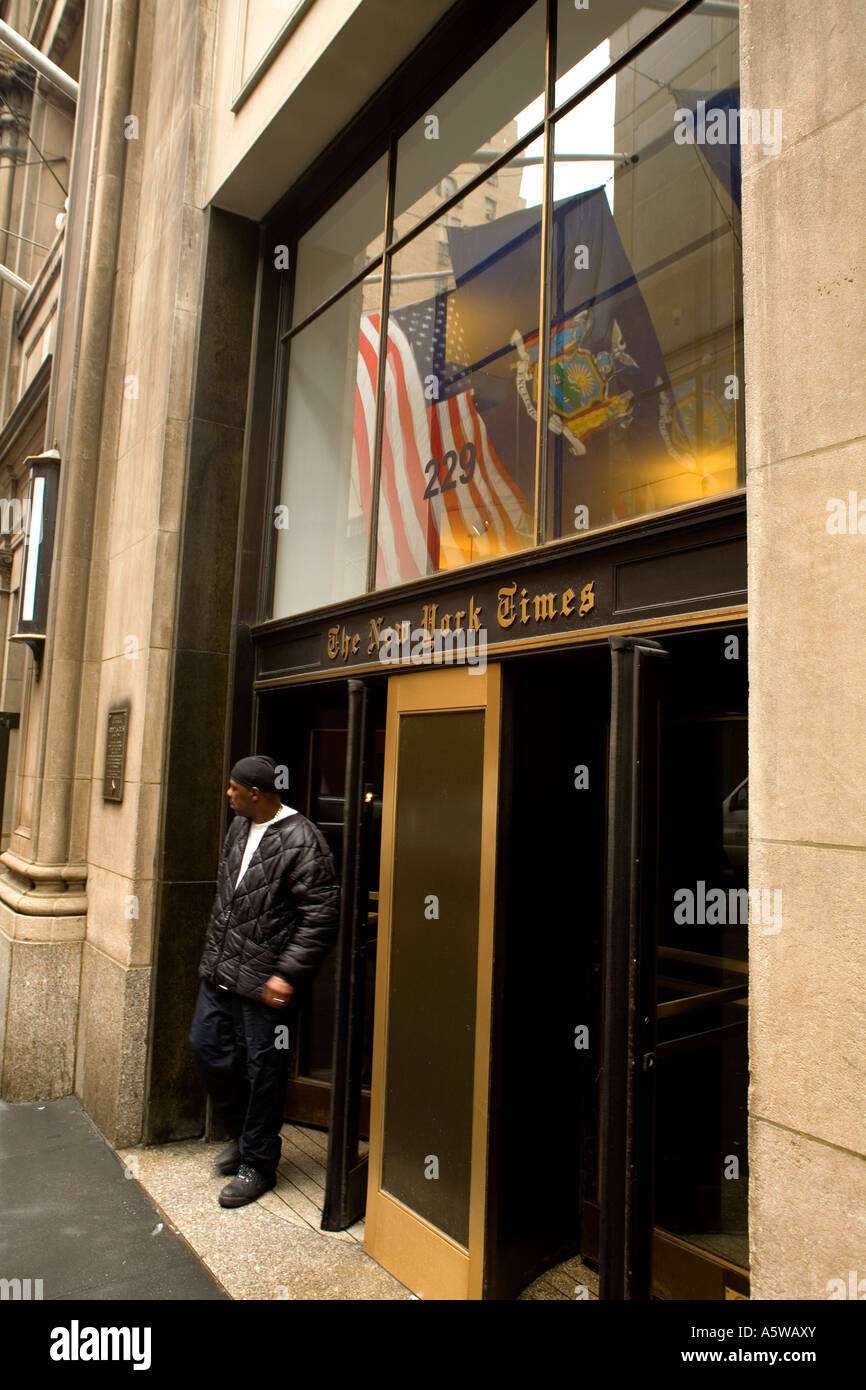 New York Times office in New York City USA 2007 Foto Stock