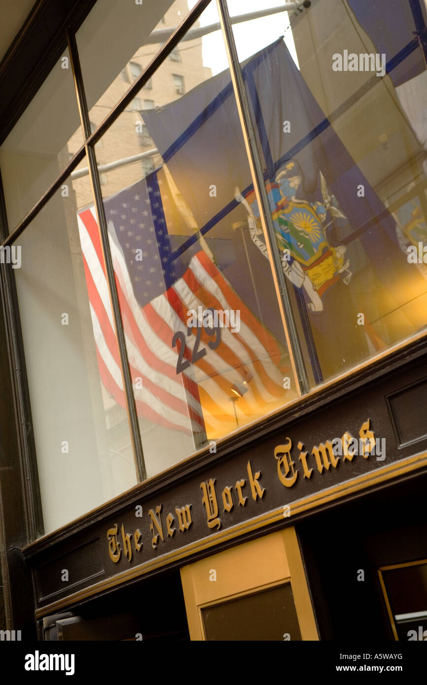 New York Times office in New York City USA 2007 Foto Stock