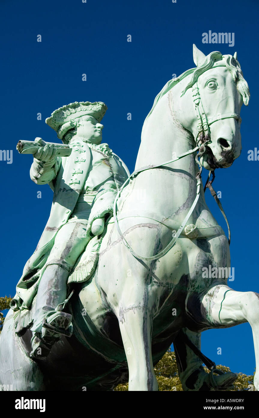 Statua equestre / Brunswick Foto Stock