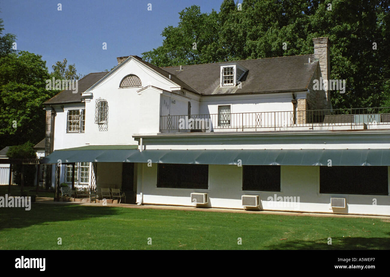 Parte posteriore di Graceland Elvis Presley Mansion di Memphis in Tennessee Foto Stock