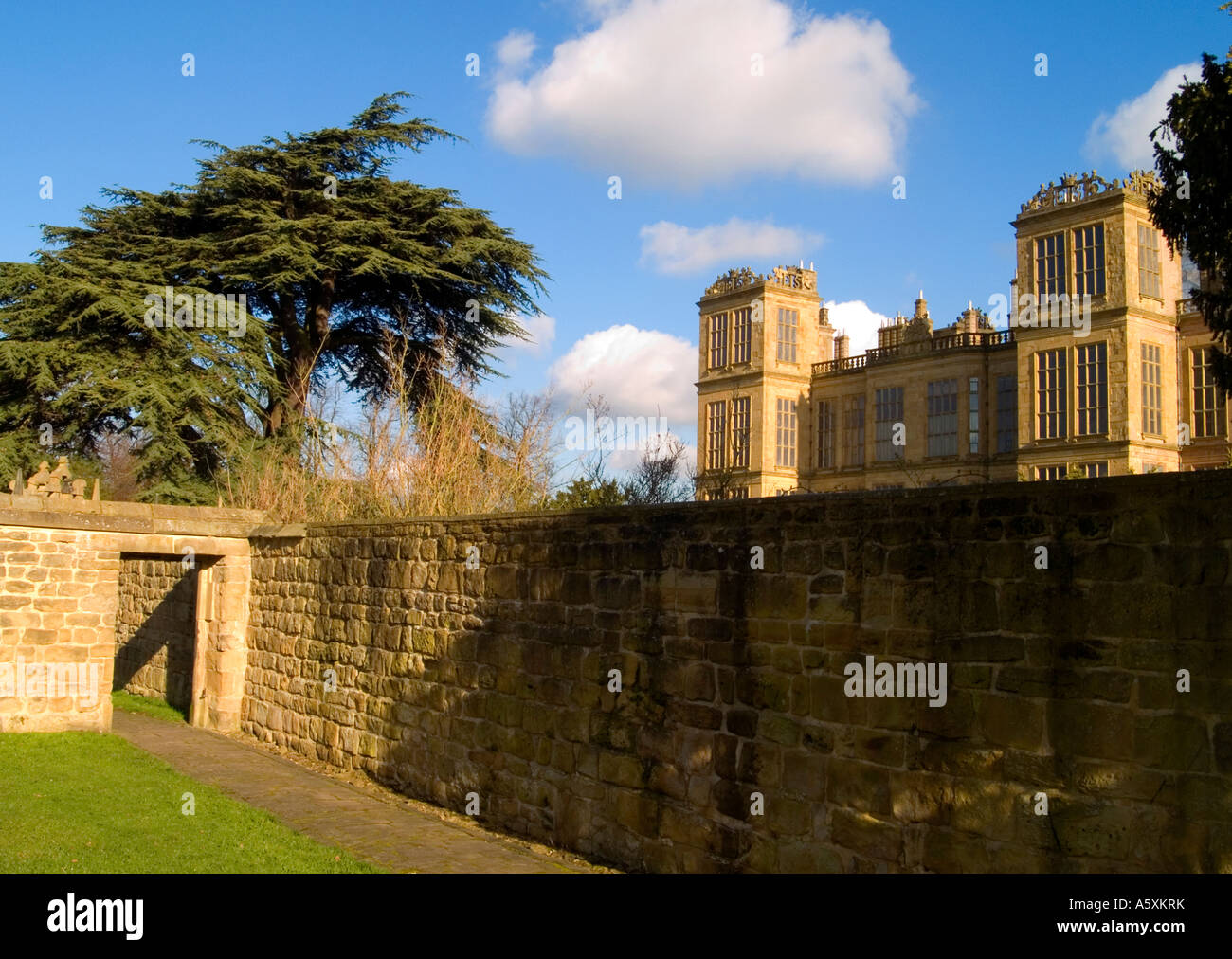 Hardwick Hall nel Derbyshire Foto Stock