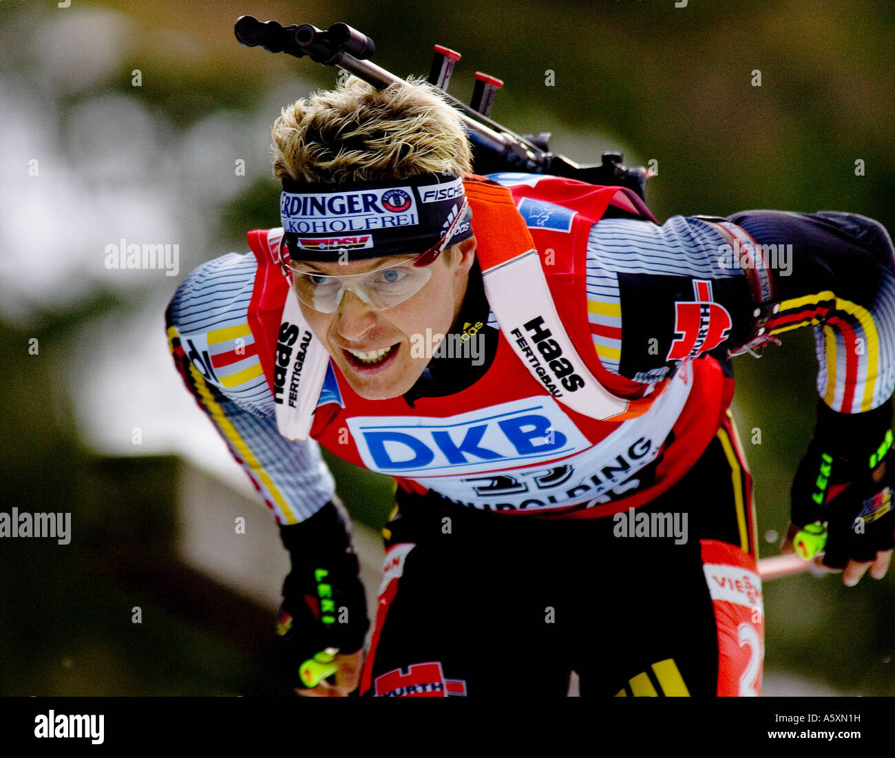 Andreas Birnbacher Schleching Weltcup Biathlon Sprint 10km Männer Ruhpolding 13 01 2007 Foto Stock