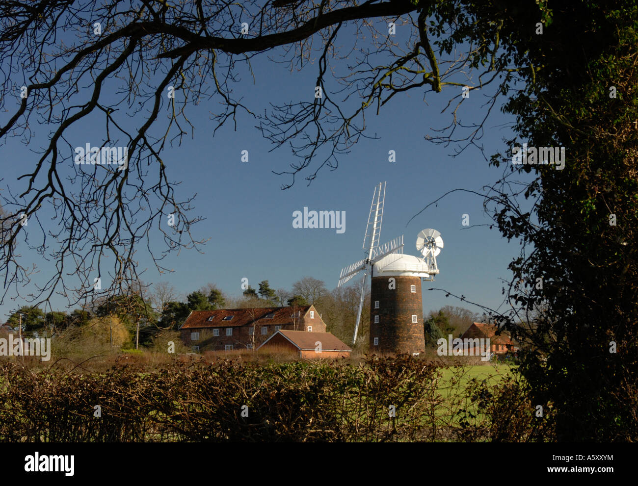 Old Buckenham mill NORFOLK REGNO UNITO Foto Stock