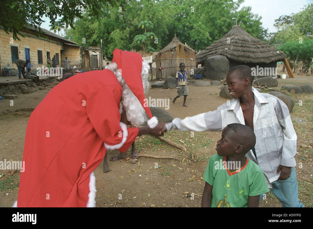 Babbo Natale, in sud Sudan Juba Foto Stock