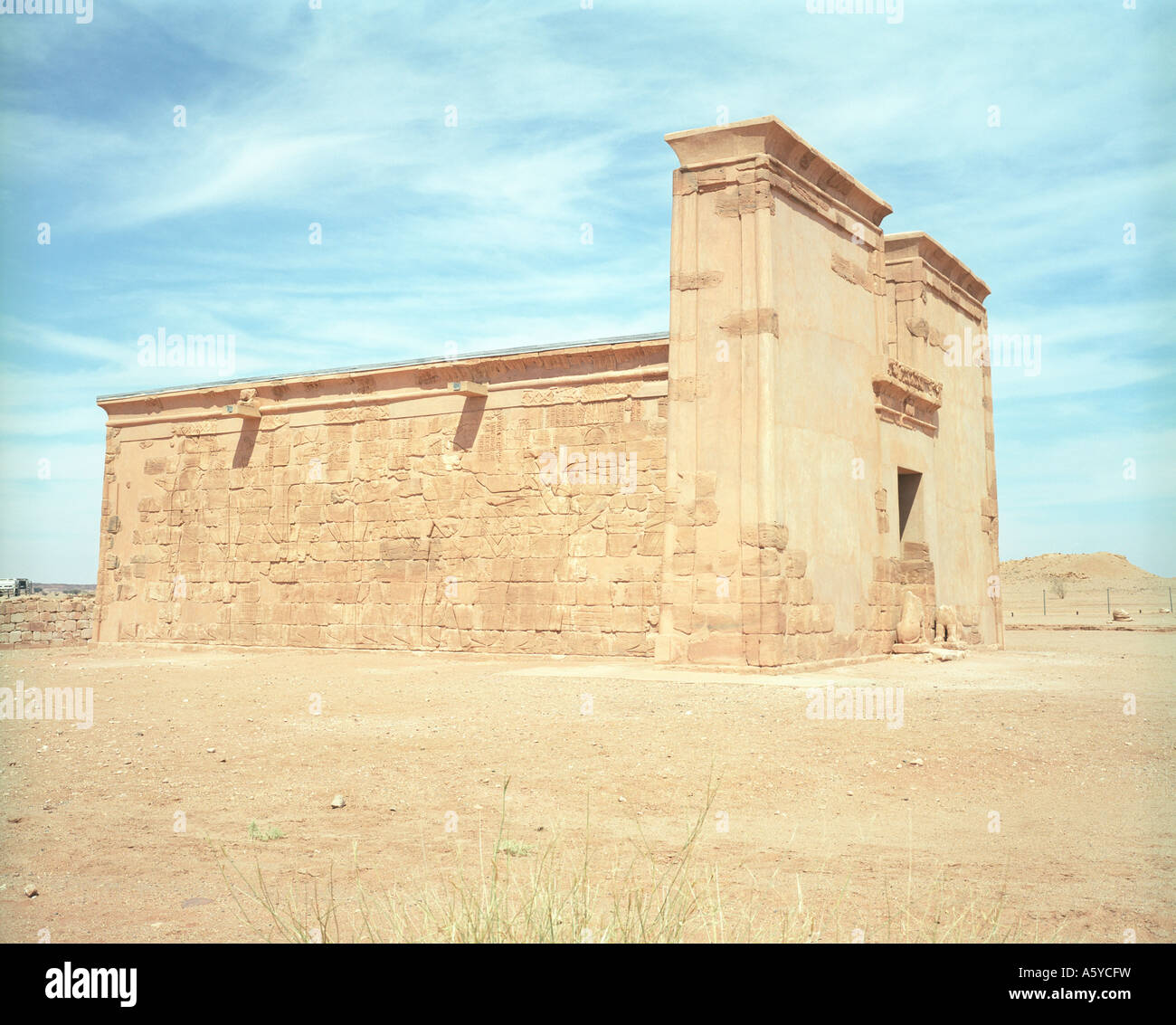 Apedemak Tempio a Naga, Sudan Foto Stock