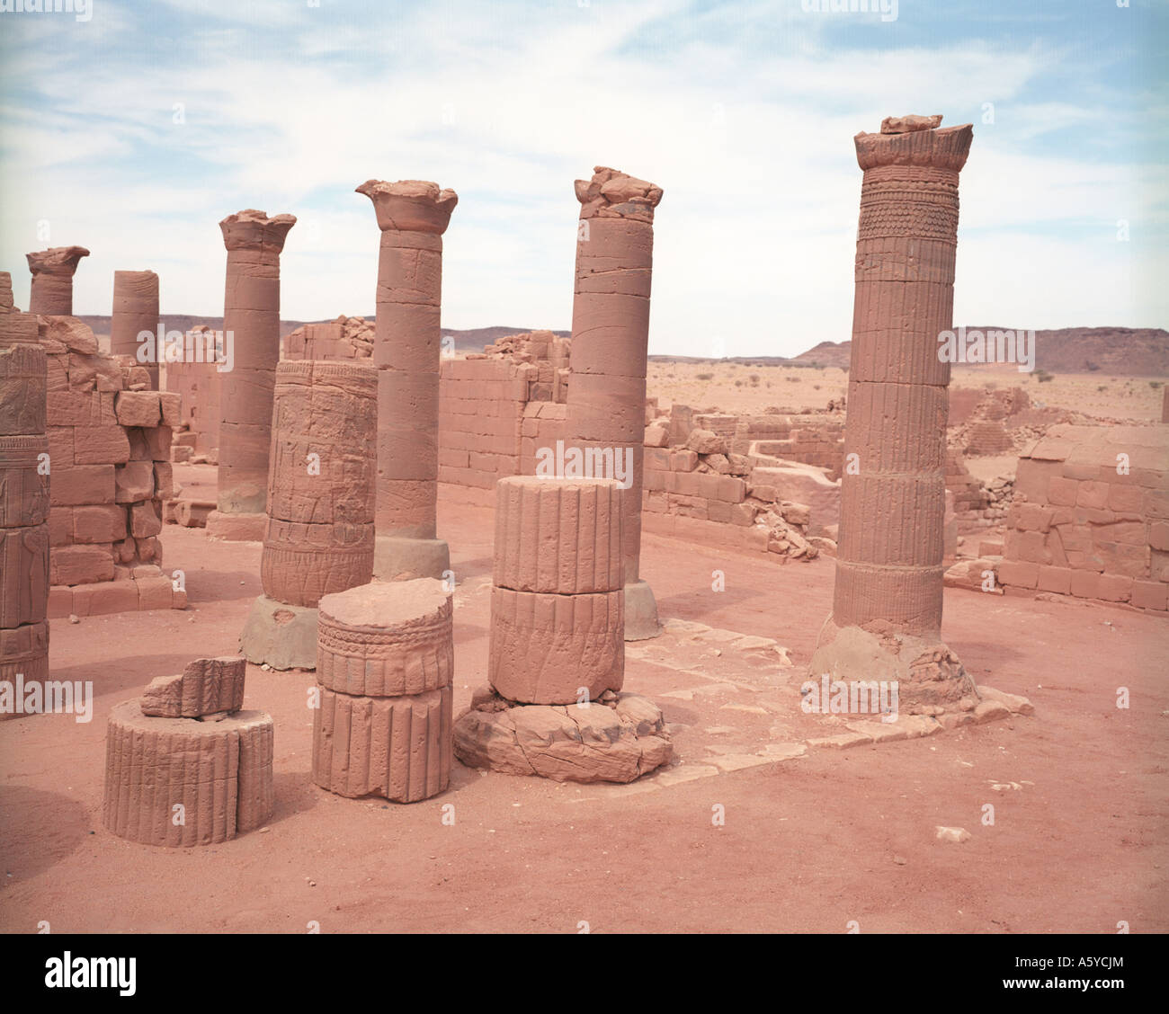 Il contenitore (i templi e il museo di Musawarat, Sudan Foto Stock
