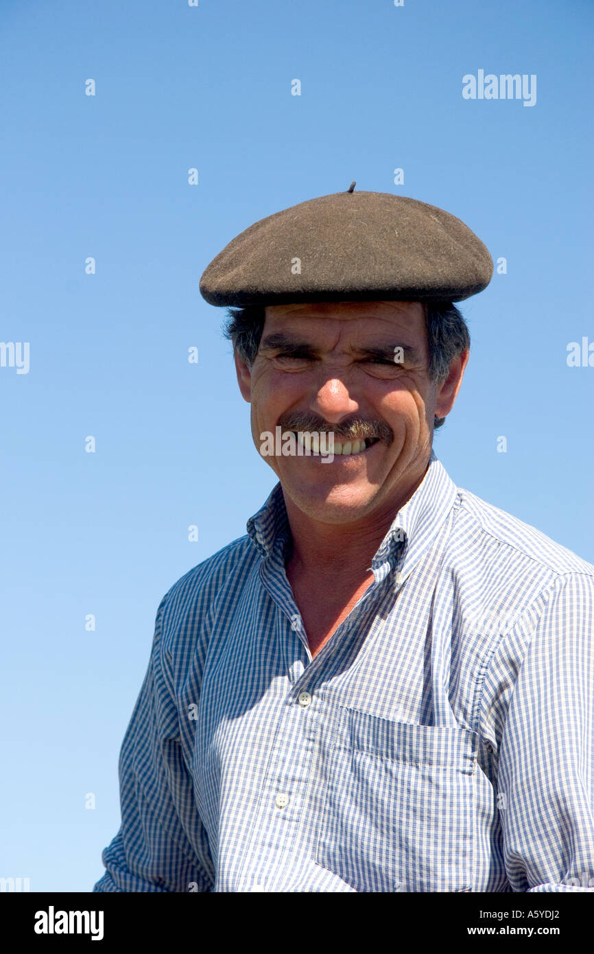 Gaucho cowboy vicino Necochea, Argentina. Foto Stock