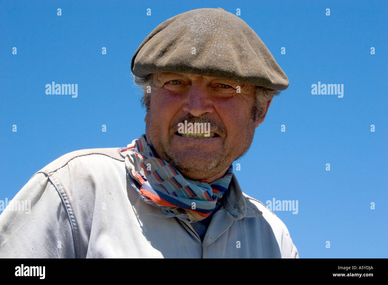 Gaucho cowboy vicino Necochea, Argentina. Foto Stock