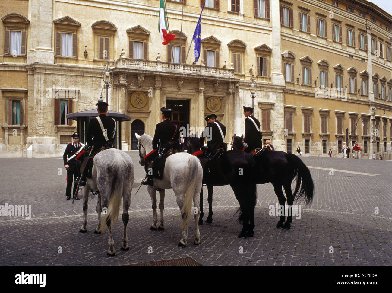 Palazzo Montecitorio in Roma Foto Stock