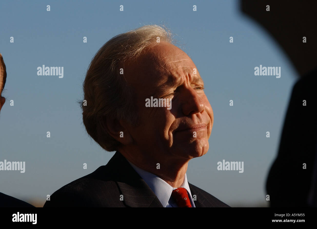 Il senatore Joe Lieberman campagne per la Presidenza USA nel 2004 Foto Stock