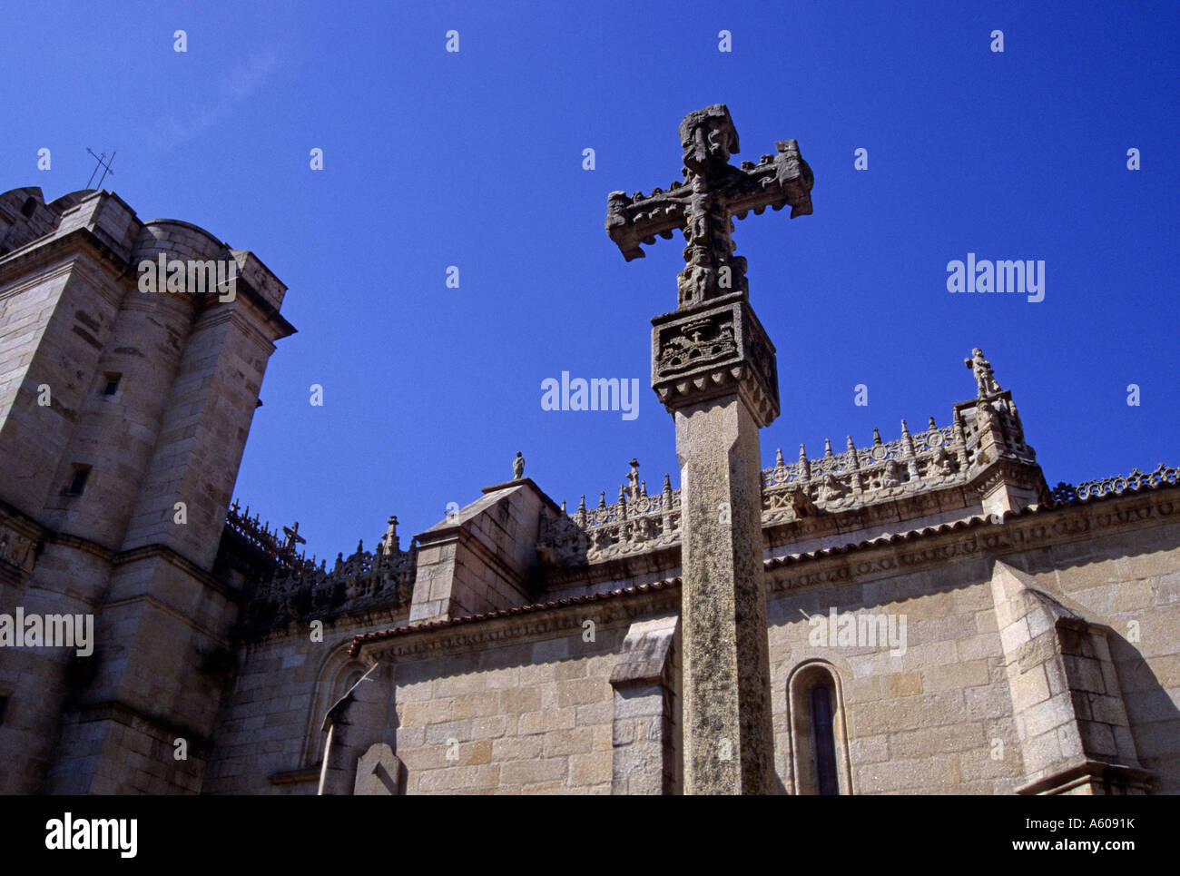 La chiesa di Santa Maria Maior in Plaza Alonso de Fonseca Pontevedra Galizia Spagna Foto Stock