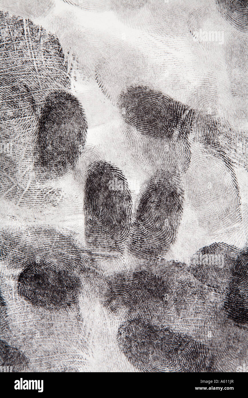 impronte digitali Foto Stock