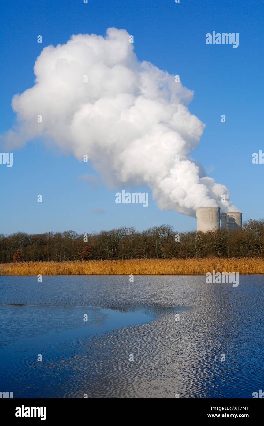 Nuklear power station Grafenrheinfeld, Eon, Unterfranken, Baviera, Germania Foto Stock
