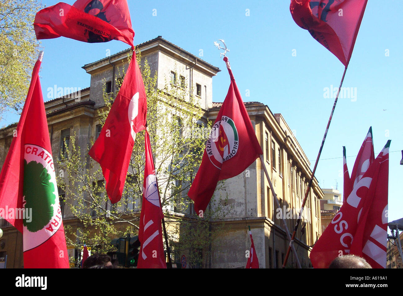 Roma 23 marzo 2001 Gestione CGIL Foto Stock