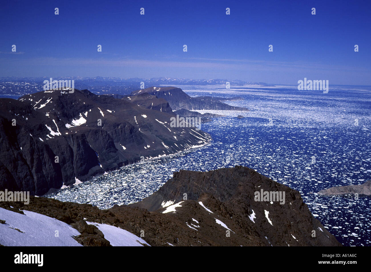 Il Labrador Labrador mare montagna Torngat Foto Stock
