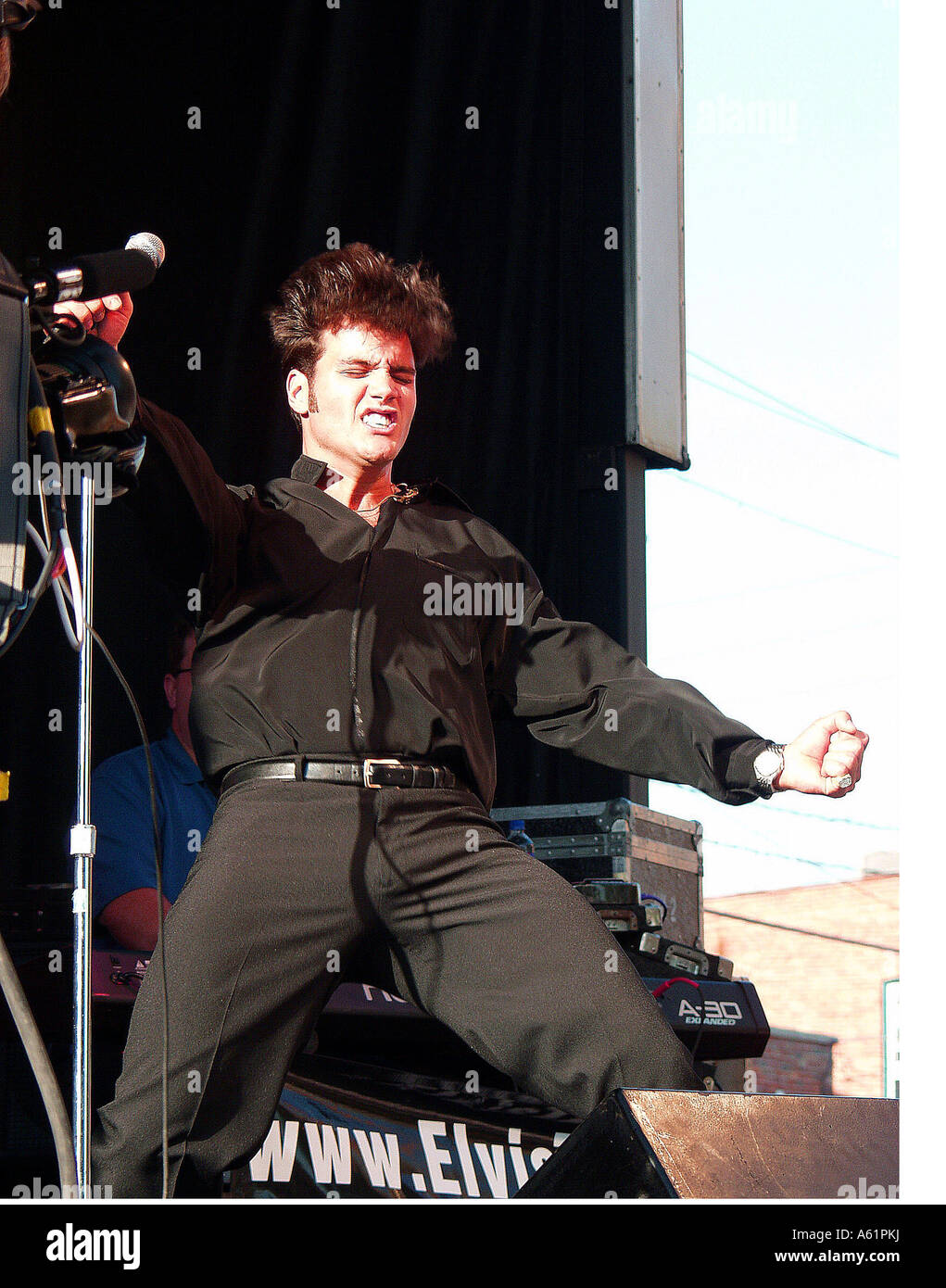 Elvis Presley impersonator festival in Collingwood Ontario Canada Foto Stock